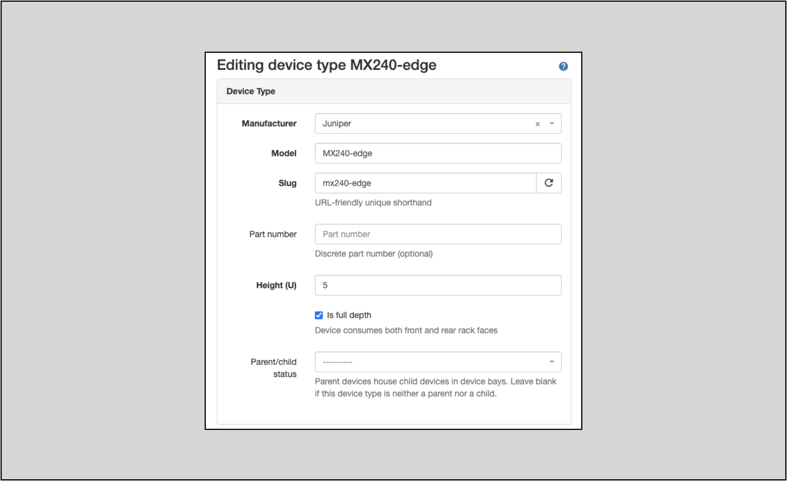 Device type example